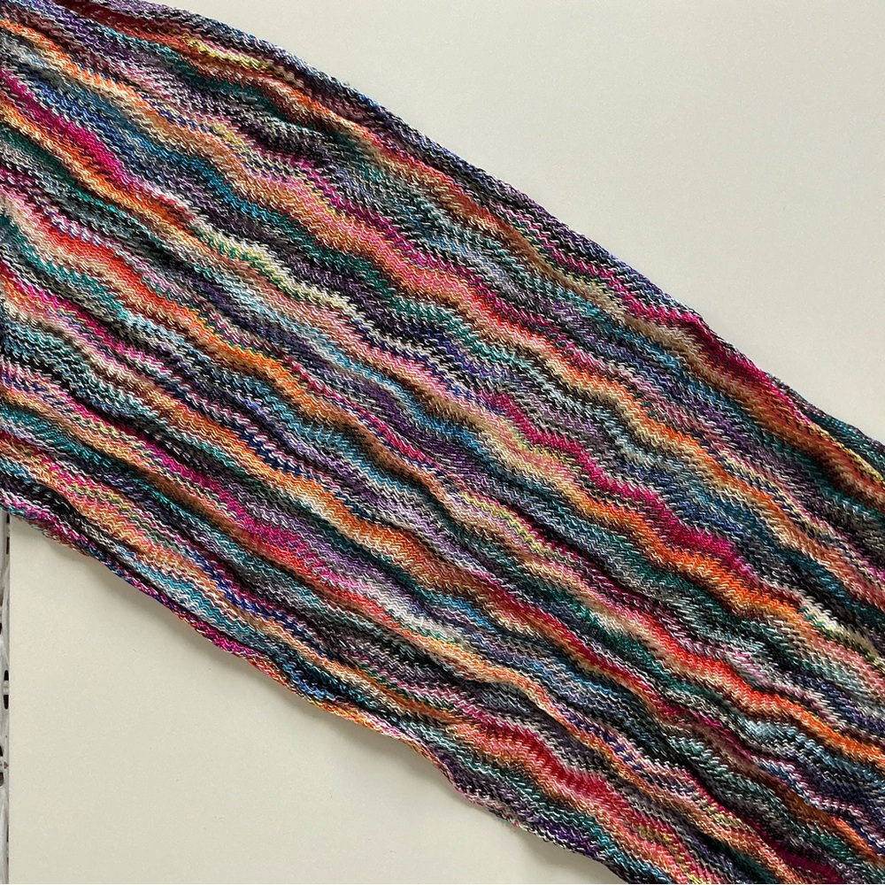 Beautiful Rainbow Zig Zag Stripe Scarf